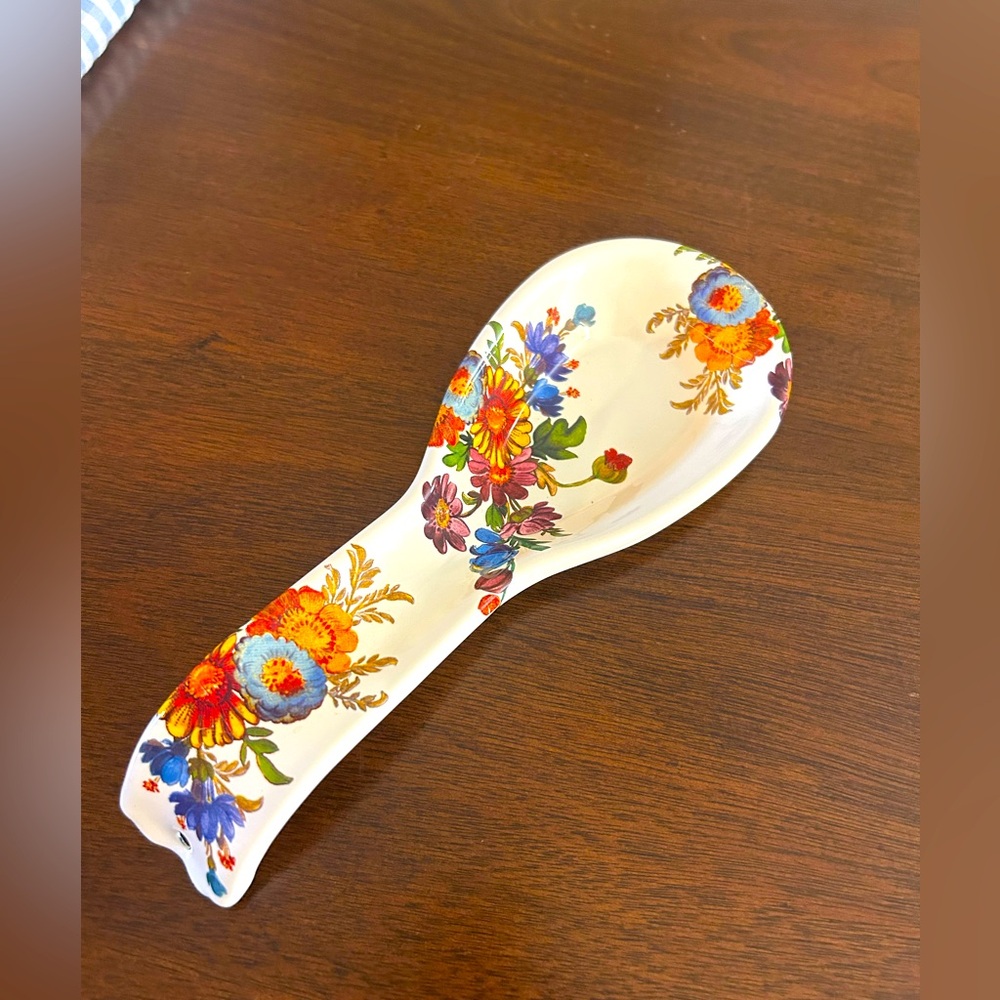 Mackenzie Childs spoon rest flower market